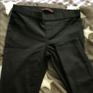 Plain black stretchy pants